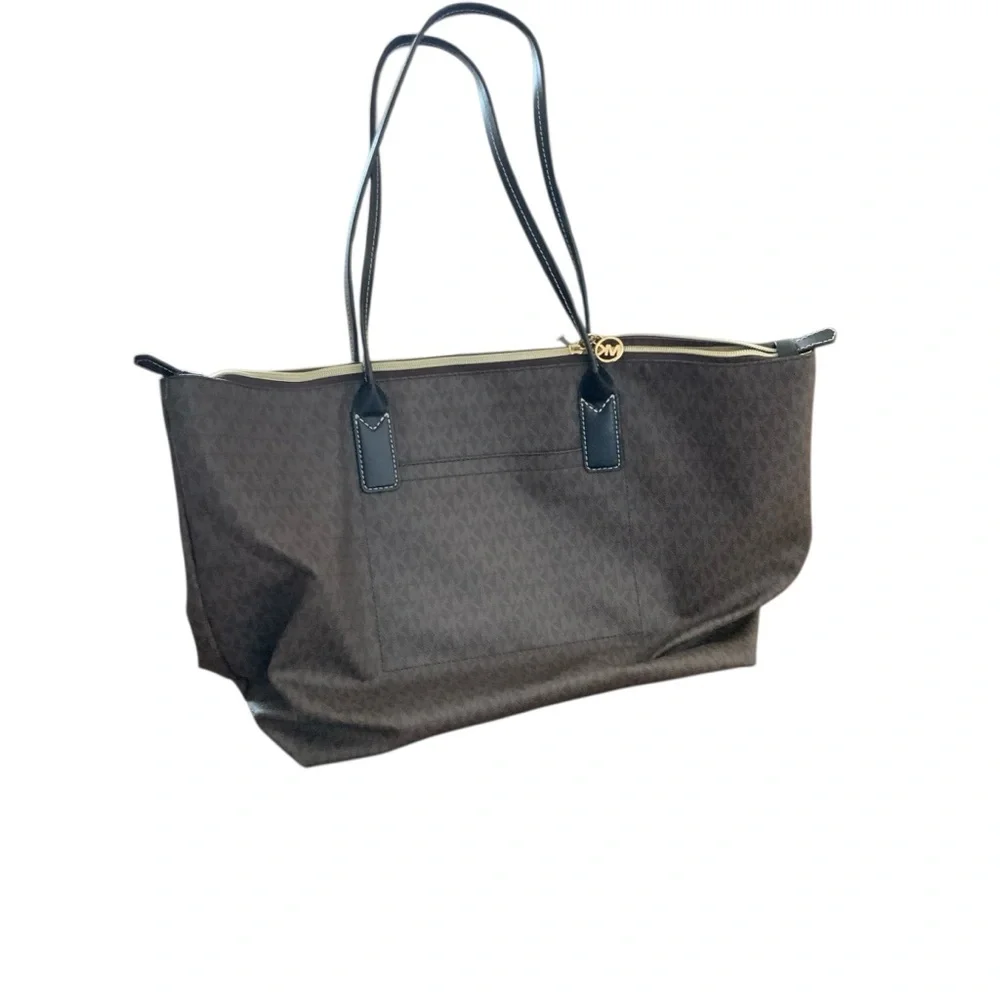 Michael Kors Brown and Black Tote Bag. Large - Picture 4 of 6